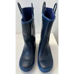 L.L.Bean Kids' Puddle Stompers Rain Boot Blue Size 3 Waterproof Outdoors